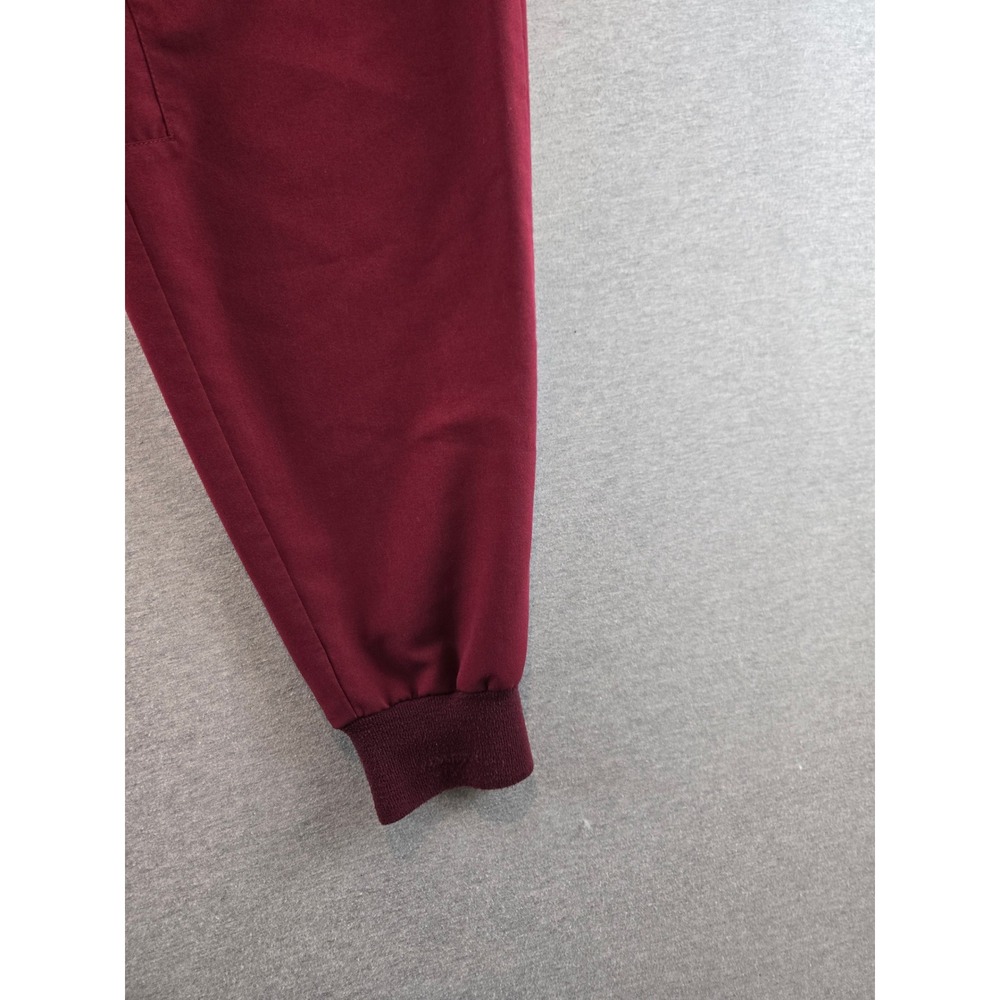 Figs Men's Joggers in Burgundy with Gray Drawstrings - Picture 8 of 14